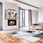 MOUNTUP Fixed TV Wall Mount for Most 26-55 Inch LED, LCD and Plasma TVs, 1" Low Profile & Space Saving Flat TV Bracket with Quick Release Lock Max VESA 400x400mm up to 99 lbs Fits 12"-16" Wood Studs YMU0013